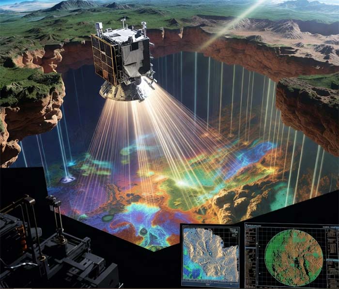 Multispectral satellite analysis for underground metal discovery