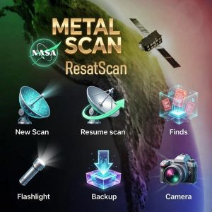 Satellite Metal Scan Nasa for treasure hunting with mobile